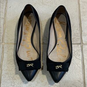 Sam Edelman Black Bow Flats